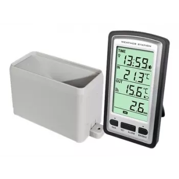 Alecto WS-1200 stazione meteo wireless con sensore esterno, nero/grigio