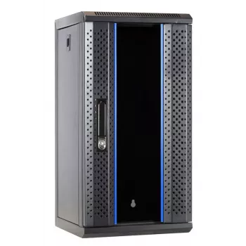 DSIT DS10-3312 case server da parete 12U 10 inch con porta in vetro, 312x310x618 mm, nero