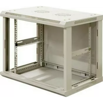 DSIT DS6406W armadio server da parete 6U con porta in vetro, bianco, 600 x 450 x 367 mm