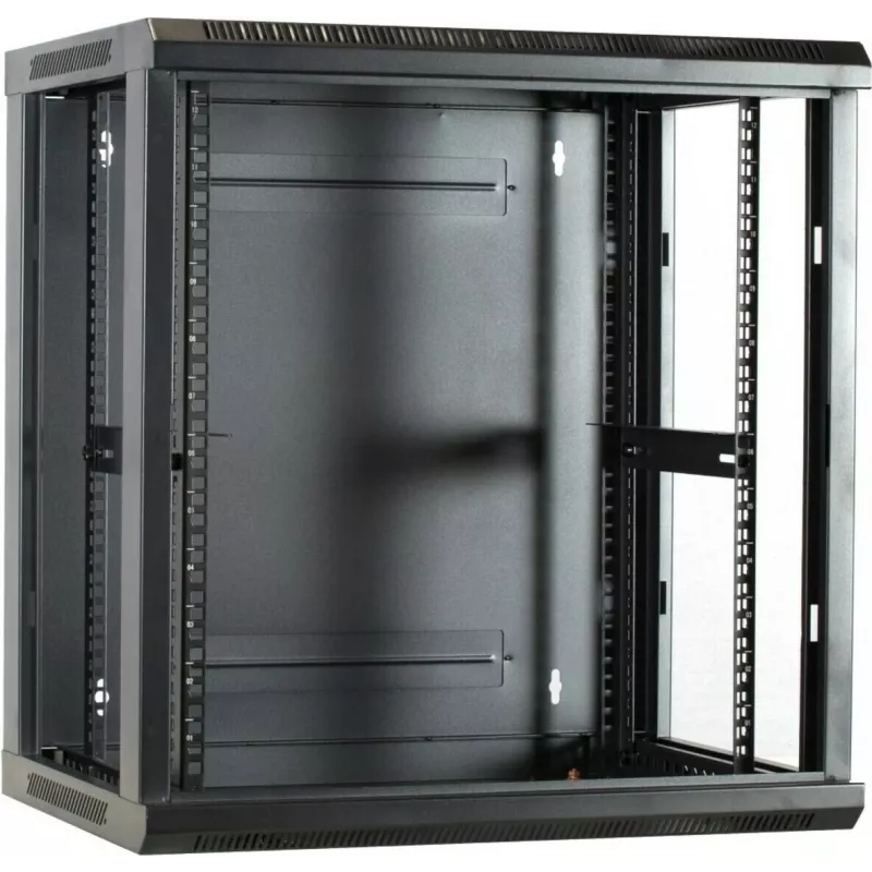 DSIT armadio server da parete 12U con porta in vetro 600x450x634 mm