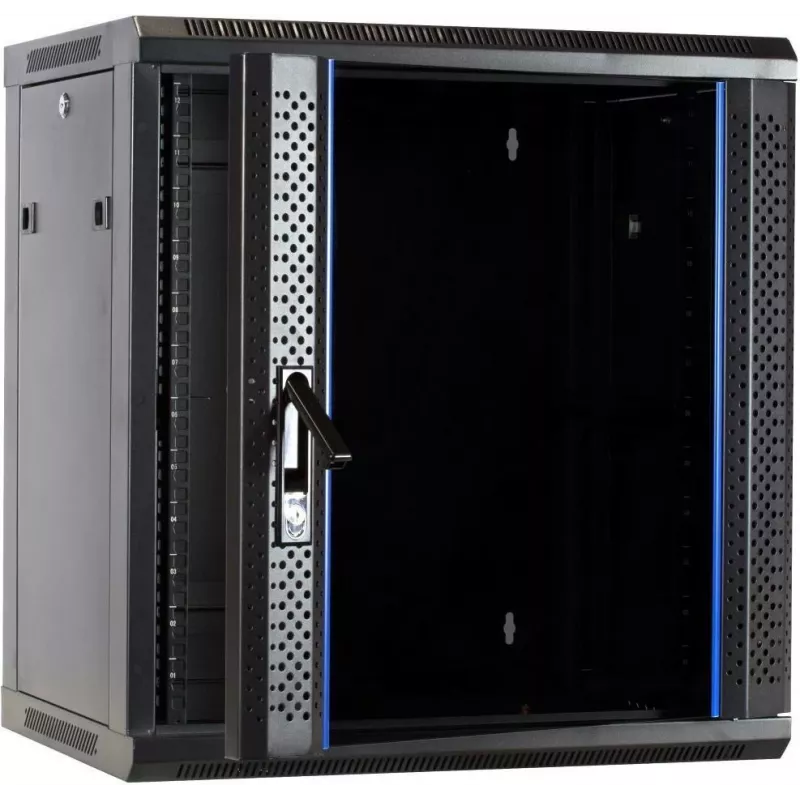 DSIT armadio server da parete 12U con porta in vetro 600x450x634 mm