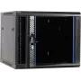 DSIT DS6609 armadio server da parete 9U con porta in vetro, 600x600x501 mm, nero