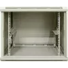 DSIT armadio server da parete reversibile 12U con porta in vetro, bianco, 600x600x635 mm