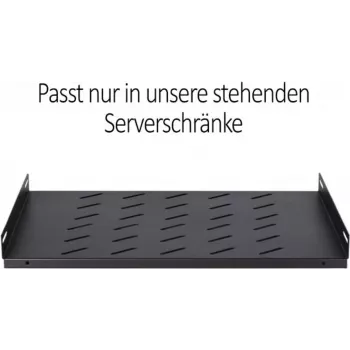 DSIT DS-FH60 ripiano fisso 1U per rack server profondi 600 mm, nero
