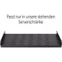 DSIT DS-FH60 ripiano fisso 1U per rack server profondi 600 mm, nero