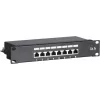 DSIT DS-10Patch5-8FTP patch panel 10 inch 8 porte FTP CAT 5e, montaggio rack 1U, RJ45 schermato, LSA+ IDC, nero