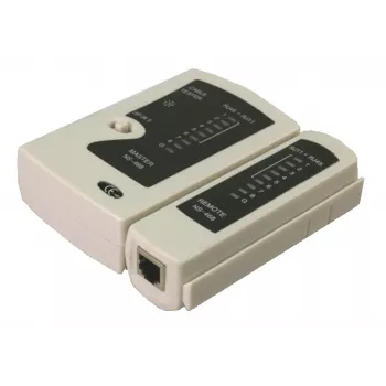 DSIT tester per cavi di rete per RJ11 RJ12 RJ45 ISDN Cat5 Cat5e Cat6 Cat6a UTP STP con indicatore LED