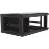 DSIT DS6404 armadio server da parete 4U con porta in vetro, 600x450x280 mm, nero