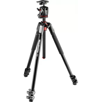 Manfrotto 190XPRO3 Treppiede in alluminio con testa a sfera XPRO e piastra a sgancio rapido 200PL-PRO