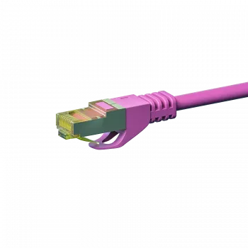 DSIT Cavo di rete Cat.7 S/FTP PiMF, RJ45, rosa, 30 m