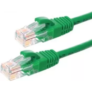DSIT CAT6 U/UTP cavo patch Ethernet, 20m, verde, 100% rame, RJ45, snagless, Gigabit