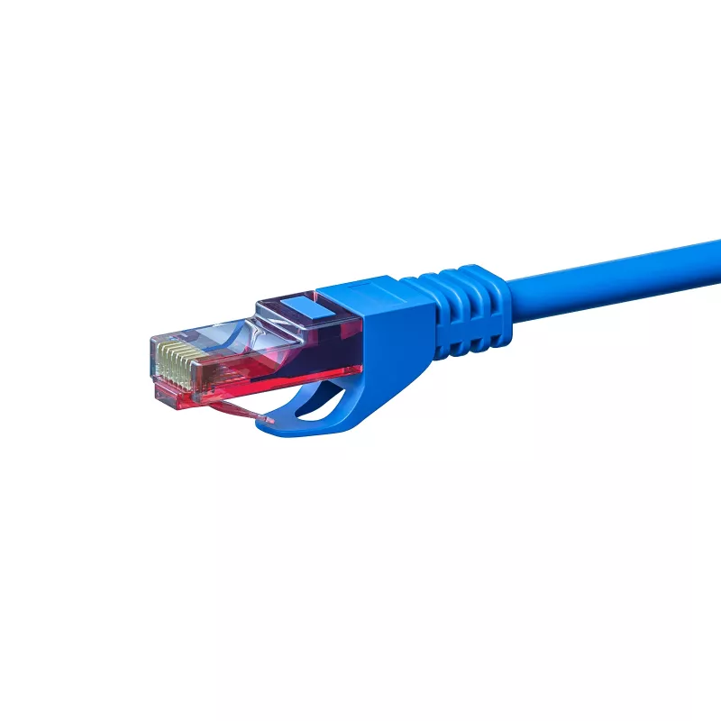 DSIT CAT6 U/UTP cavo di installazione di rete, 50m, blu, 100% rame, rigido, 23 AWG, 250MHz, Eca
