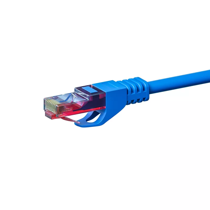 DSIT CAT6 U/UTP cavo di installazione di rete, 50m, blu, 100% rame, rigido, 23 AWG, 250MHz, Eca