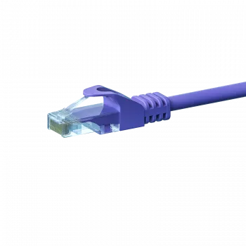 Cavo patch Ethernet DSIT CAT5e U/UTP, 0,25 m, viola, 100% rame, RJ45, Gigabit