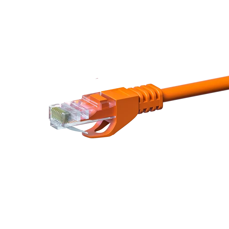 Cavo patch di rete DSIT CAT 5e U/UTP, 2 m, arancione, CCA, RJ45, Gigabit Ethernet