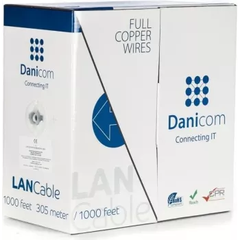 Cavo di rete DSIT DANICOM CAT6 UTP 305 m PVC (Fca) rame pieno