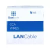 Cavo da esterno DSIT CAT5e cavo di rete U/UTP AWG 24/1 conduttore massiccio 100 metri nero