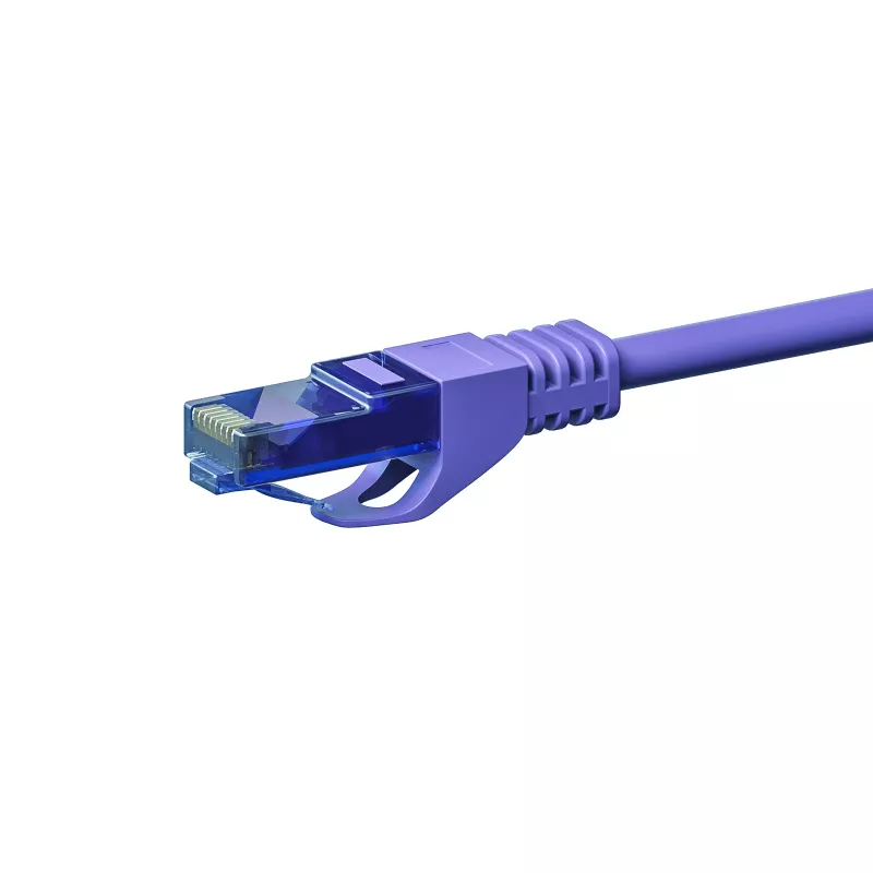 Cavo di rete DSIT CAT6a 100% rame U/UTP 0,50 m viola (DC-U6A8-005)