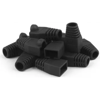 DSIT DANICOM guaina antitorsione RJ45 nera confezione da 10 pz. (DC-RJ45-BOOT-BLACK-10PCE)