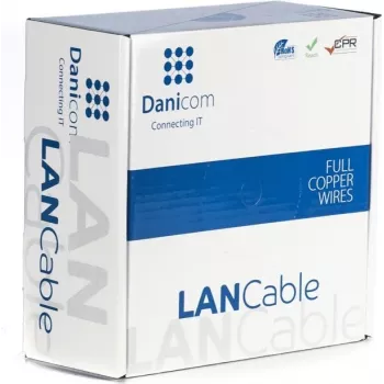 DSIT DANICOM cavo esterno CAT5e FTP 100 m, massiccio, PE, nero, Gigabit
