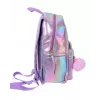Holo Wow Zaino scolastico olografico per ragazze con pompon e spallacci regolabili WOW00048
