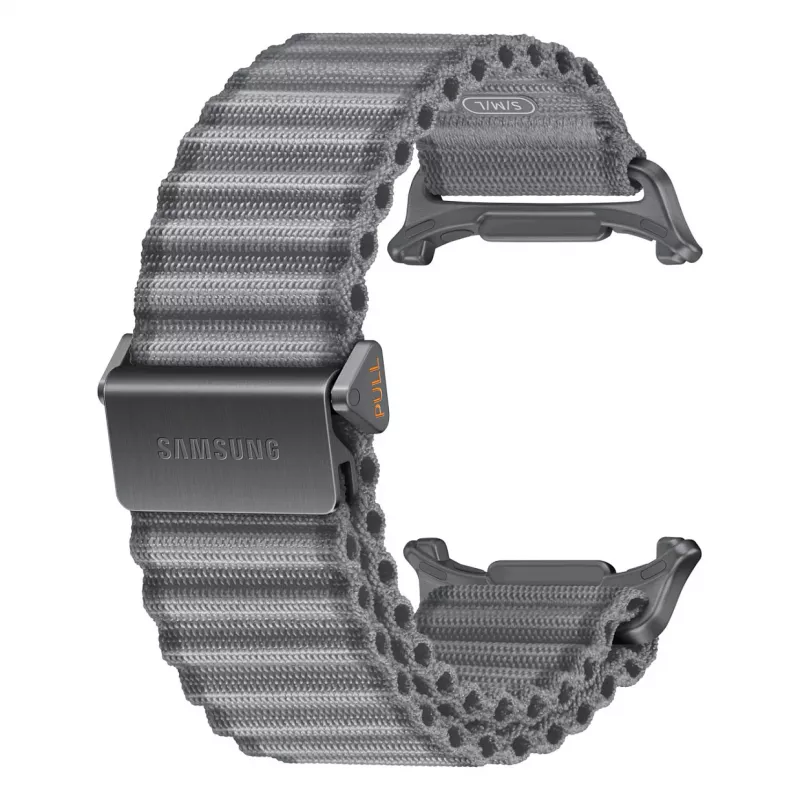 Samsung Trail cinturino per Galaxy Watch Ultra & Ultra2, grigio, nylon intrecciato, M/L
