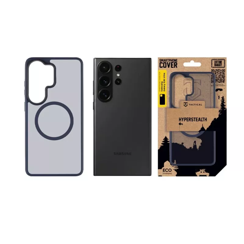 Cover posteriore tattica MagForce Hyperstealth Galaxy S26 Ultra blu profondo