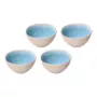 ROSE&TULIPANI Concerto Fuse Azzurro set con 4 ciotole medie 15 cm
