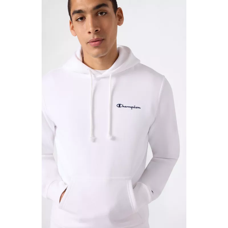 Champion Felpa con cappuccio uomo bianco 221790 WW001 M