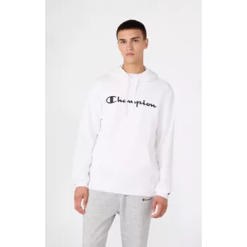 Champion Felpa con cappuccio uomo bianco 221917 WW001 M