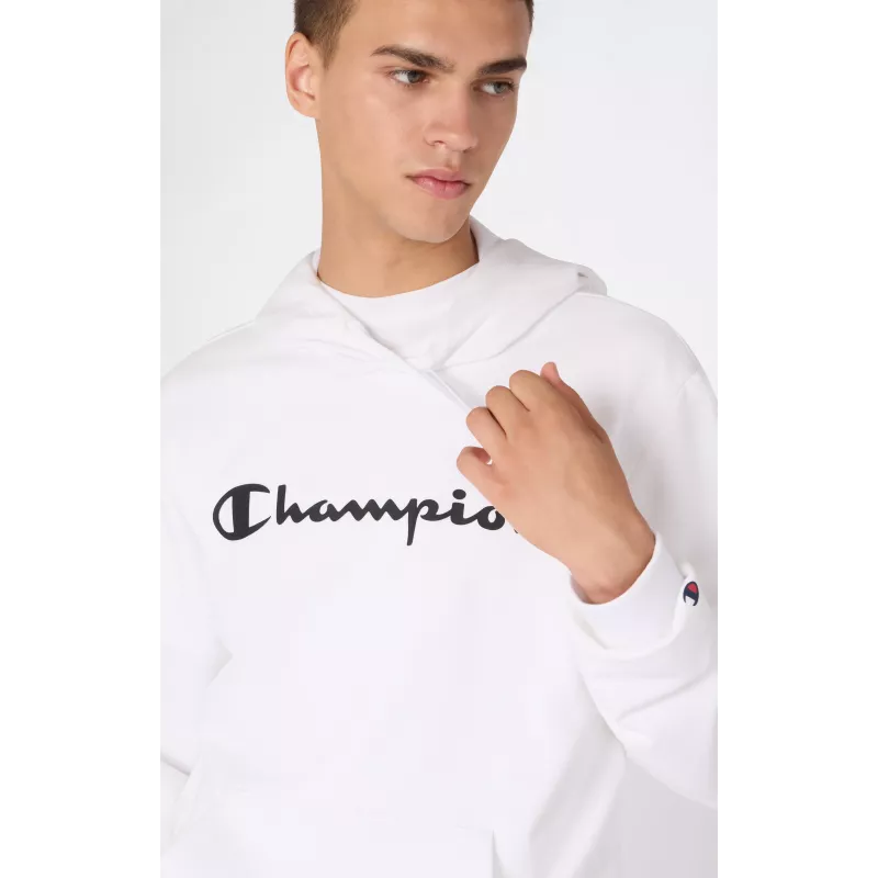 Champion Felpa con cappuccio uomo bianco 221917 WW001 M
