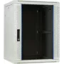 DSIT armadio rack server a parete 15U con porta in vetro, bianco, 600x600x770 mm