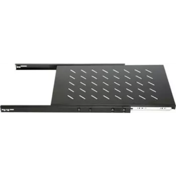 DSIT DS-UH60 mensola estraibile rack 1U, portata 18 kg, profondità 450 mm, nero