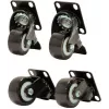 DSIT DS-Wielrem ruote per armadi server, 4 pezzi, 2 girevoli e 2 con freno
