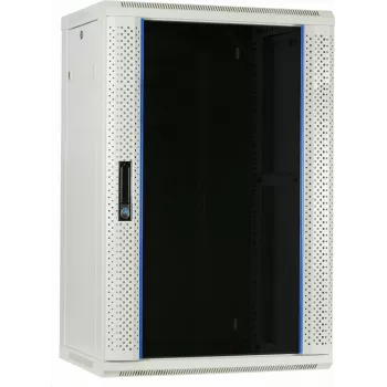 DSIT DS6418W armadio server a parete 18U con porta in vetro, 600x450x900 mm, bianco