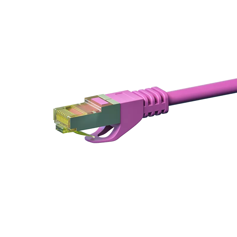DSIT cavo di rete Cat.7 S/FTP RJ45, 0,25 m, rosa