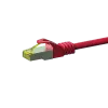 DSIT cavo di rete RJ45 S/FTP (PiMF) cavo patch Cat.7, rosso, 3 m (DC-75-030)