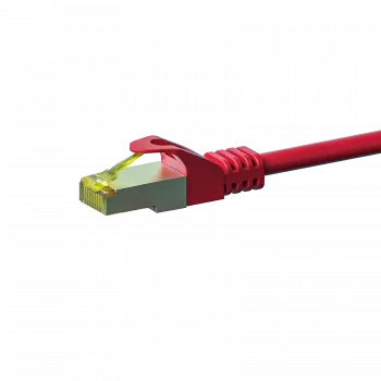 DSIT cavo di rete RJ45 S/FTP (PiMF) cavo patch Cat.7, rosso, 3 m (DC-75-030)