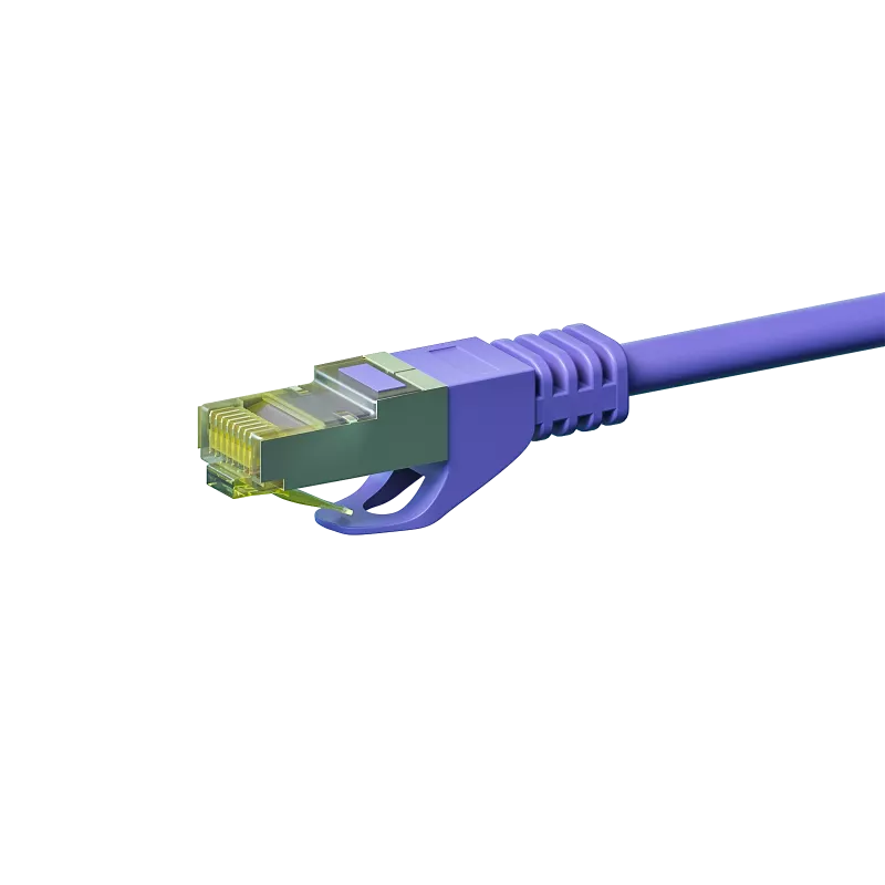 DSIT cavo di rete Cat.7 S/FTP (PiMF) RJ45, viola, 3 m
