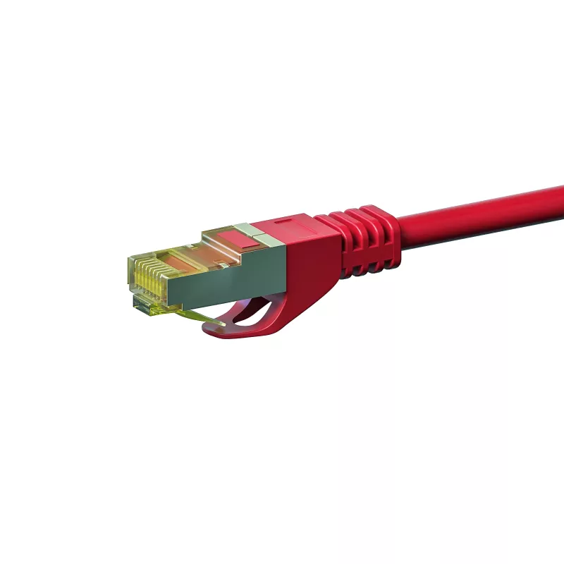 DSIT cavo di rete Cat.7 S/FTP PiMF RJ45, rosso, 50 m (DC-75-500)