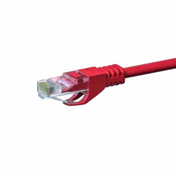Cavo patch di rete DSIT CAT5e U/UTP, 1 m, rosso, 100% rame (DC-55-010)