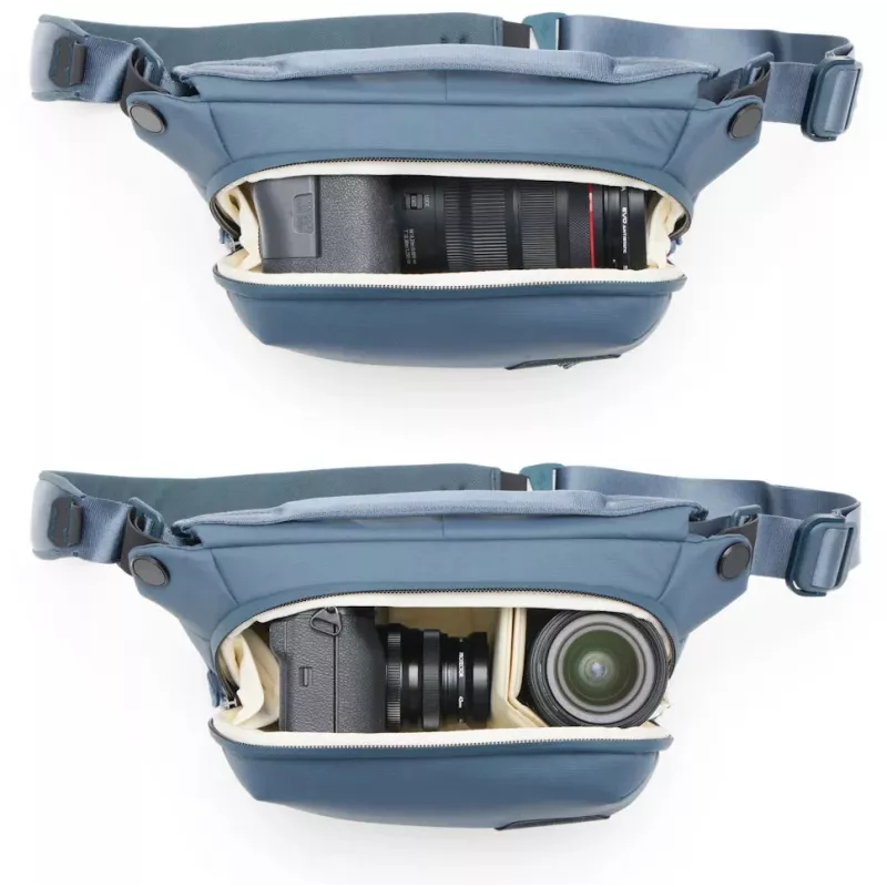 Sling bag compatta per tutti i giorni Peak Design Everyday Sling V2 3L, Ocean (BEDS-3-DS-3)