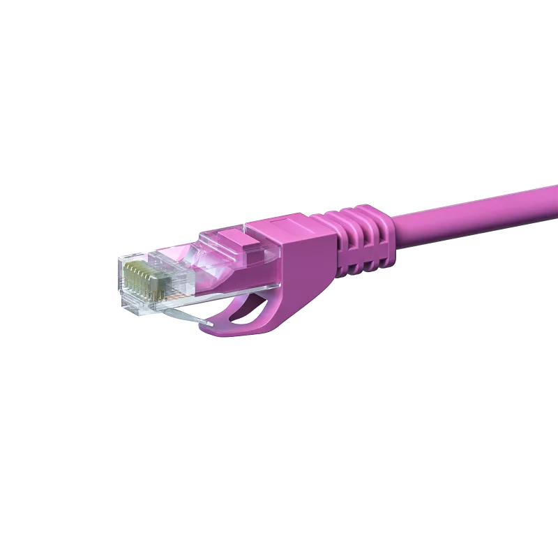 DSIT cavo di rete CAT5e, U/UTP, 7 metri, rosa, 100% rame (DC-59-075)