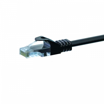 DSIT Cat 5e U/UTP cavo patch Ethernet, 1m, nero, CCA, RJ45, Gigabit