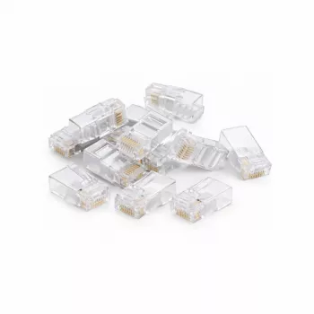 DSIT UTP RJ45 CAT6a connettore di rete per cavi a conduttore massiccio, 10 pezzi
