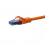 DSIT CAT6a U/UTP cavo patch Ethernet 100% rame 0,15 m arancione