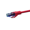 DSIT UTP CAT6a cavo patch 100% rame 0,25 m rosso (DC-U6A5-002)