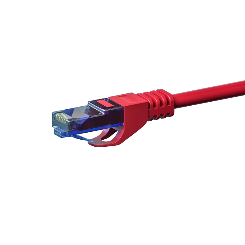 DSIT CAT6a U/UTP cavo patch 100% rame, 1,5 m, rosso