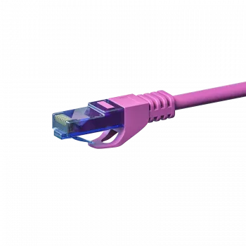 DSIT CAT6a U/UTP cavo patch di rete 100% rame, 3m, rosa
