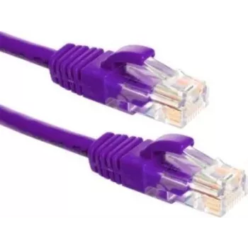 DSIT CAT6a U/UTP cavo patch 100% rame, 3m, viola, RJ45, 10Gbps, 500MHz